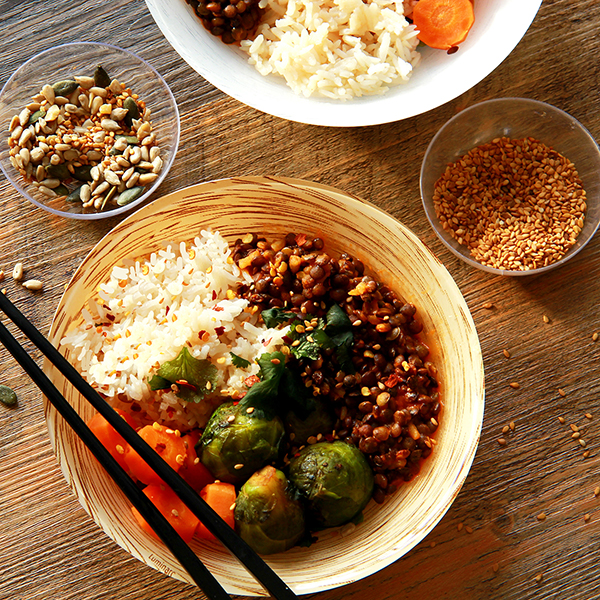 Bowl riz végétarien rice cooker